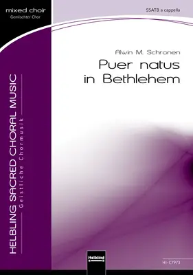 Puer natus in Bethlehem Choral single edition SSATB
