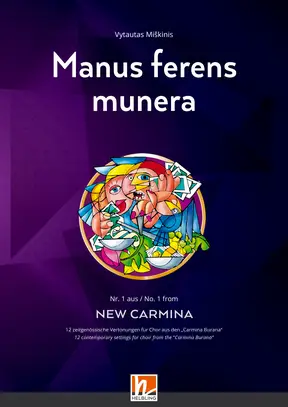 Manus ferens munera Choral single edition SSAATTBB