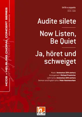 Audite silete Choral single edition SATB