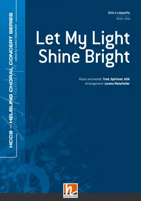 Let My Light Shine Bright Choral single edition SAA