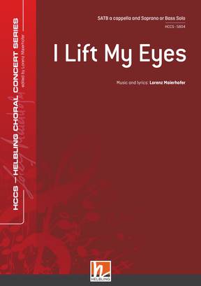 I Lift My Eyes Choral single edition SATB