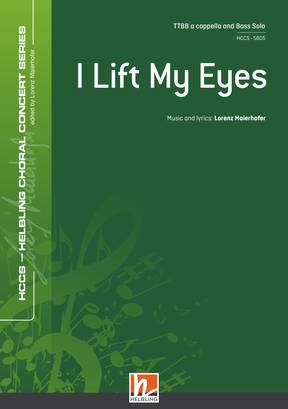 I Lift My Eyes Choral single edition TTBB