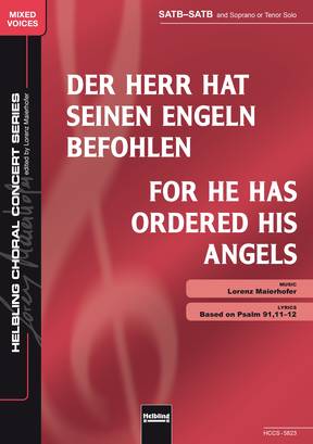For He has Ordered His Angels Choral single edition SATB-SATB