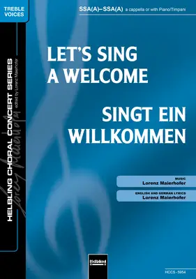 Let's Sing a Welcome Choral single edition SSA(A)-SSA(A)