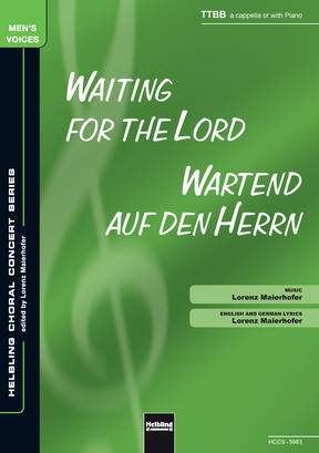 Waiting for the Lord Choral single edition TTBB