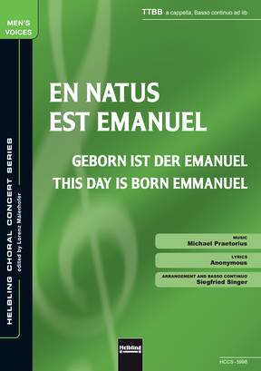 En natus est Emanuel Choral single edition TTBB