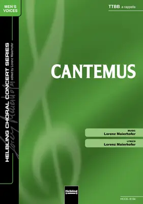 Cantemus Choral single edition TTBB