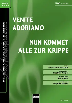 Venite adoriamo Choral single edition TTBB