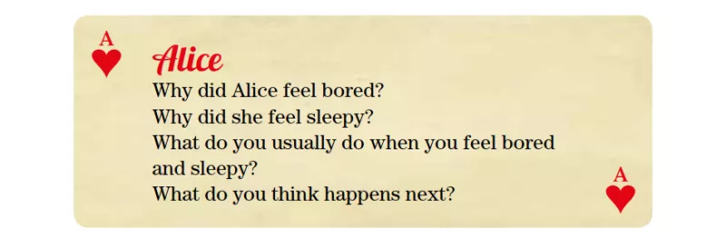 Alice in Wonderland page 17 box