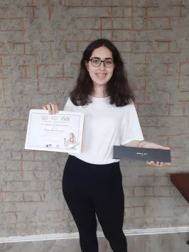 Doğa Melek Çınar Read-Speak-Upload competition winner 2019