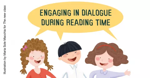Engaging in dialogue during reading time