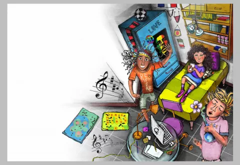Using the illustrations in graded readers – visualization 