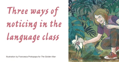 Three ways of noticing in the language class